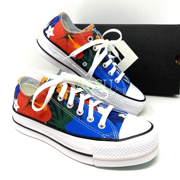 Converse Ctas Lift Low Canvas Totally Blue Women - Picture 8 of 10